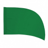 Poly Silk Flag  Arced Green